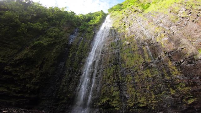 Waimoku Falls at Haleakala National Park in Hawaii