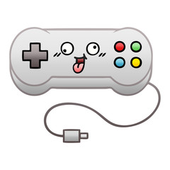 gradient shaded cartoon game controller