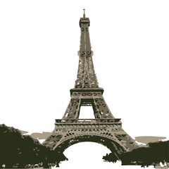 Obraz premium The Eiffel Tower vector