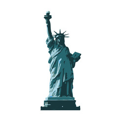 Naklejka premium Statue of Liberty vector