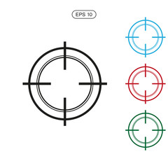 Focus Vector Icon , peephole