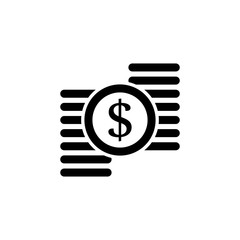 coin icon symbol vector
