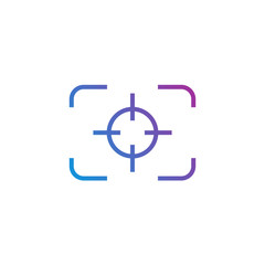 Camera Focus line icon. Eps-10.