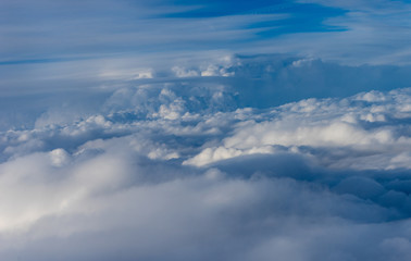 Fototapeta na wymiar View from the sky, cloud, clouds in the sky