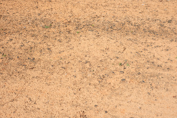 Close up of clay from baseball field