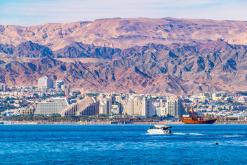 Seaside of Eilat in Israel