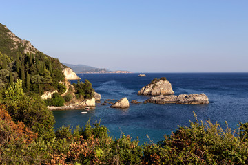 Fototapeta premium Parga city view (region of Epirus, Greece)