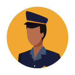 Police officer worker avatar
