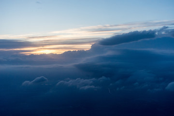 View from the sky, cloud, a view of sky with clouds