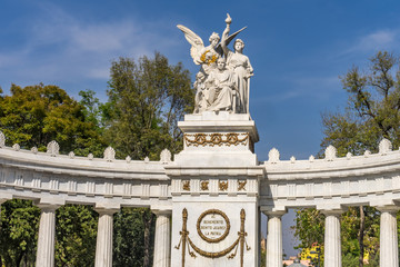 Obraz premium Benito Juarez Hemicycle Monument Mexico City Mexico