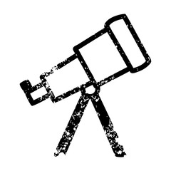 astronomy telescope distressed icon