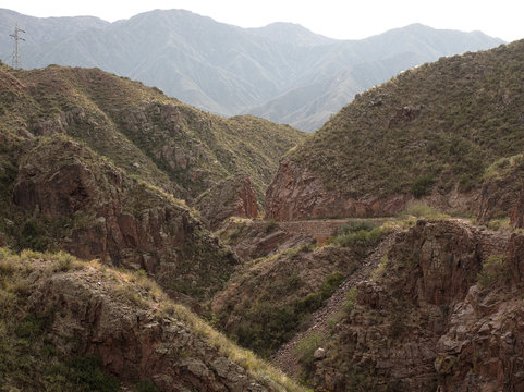 The view along famous route 40, in La Rioja, Artgentina.