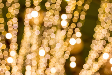 de-focused lighting of bokeh style