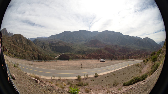 The view along famous route 40, in La Rioja, Artgentina.