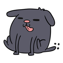 cartoon kawaii of a cute dog