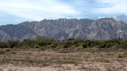 The view alongside the scenic route 76, in La Rioja province, Argentina. 