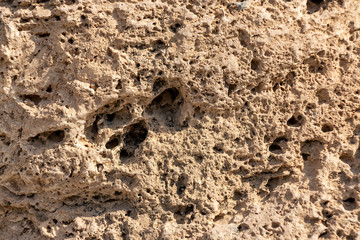 stone surface in the mountains near Muscat, Oman