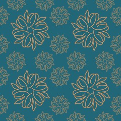 ornament floral seamless decor vintage