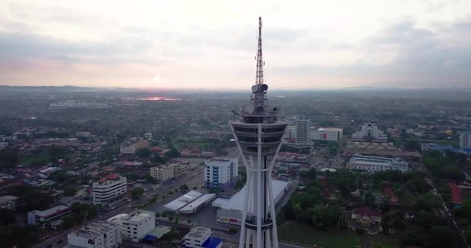 Aerial view of Alor Setar landscape in Kedah Malaysia