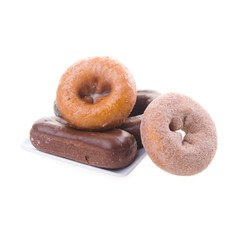 donut or donut with concept on a background.
