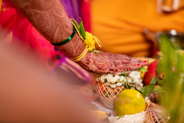 henna design, bride , Hindu wedding , South India