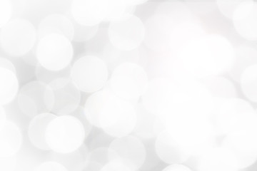 Abstract White Bokeh with soft blurred background
