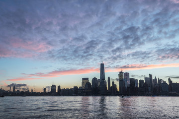 New York City Skyline At Dawn