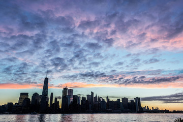 Obraz na płótnie Canvas New York City Skyline At Dawn