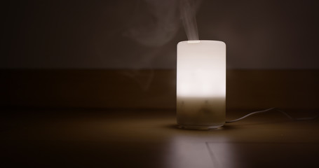 Aroma oil diffuser light