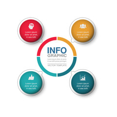 Vector infographic template for  diagram, graph, presentation, chart, business concept with 4 options.