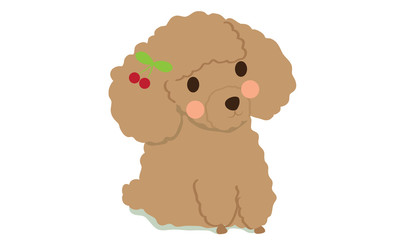 Cute dogs in love concept