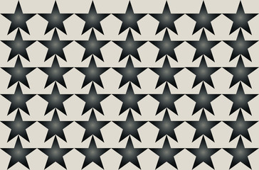 Black Gray Shaded Blurred Star Pattern on white background Seamless Illustration. Modern Design. Can be used for business, website and other.