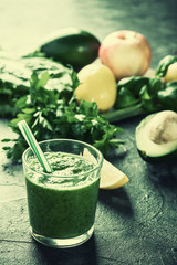 Smoothie from fruit and vegetables