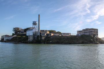 Fototapeta na wymiar The alcatraz island in sanfrancisco,California,USA.