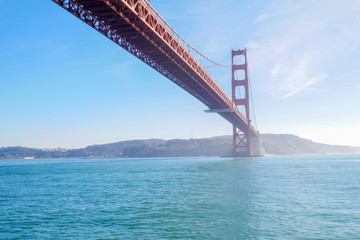 View of the Golden Gate Bridge . San Francisco, California, USA.