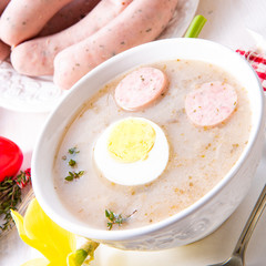 Zurek delicious easter soup after polish style