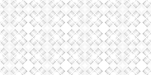 3d rendering. seamless modern soft light white square grid pattern wall background.