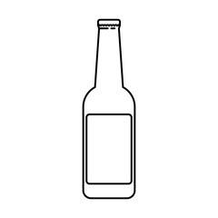 bottle of beer isolated icon