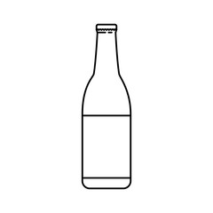 bottle of beer isolated icon