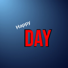 oh happy day. Life quote with modern background vector