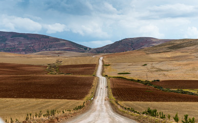 Panorama along a valley in Peru © tan4ikk