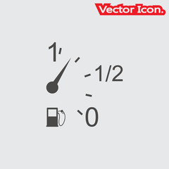 Fuel icon isolated sign symbol and flat style for app, web and digital design. Vector illustration.