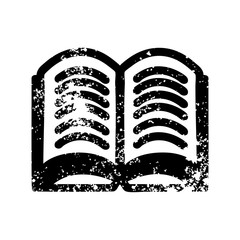 open book distressed icon