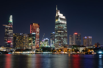 Fototapeta premium Hochiminh City by night