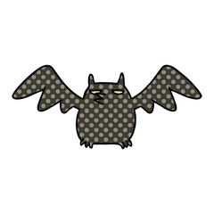 cartoon doodle of a night bat