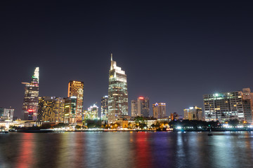 Obraz premium Hochiminh City by night