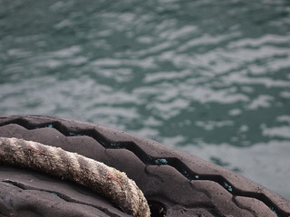 rope on the tire