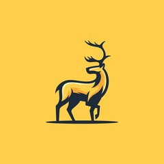Caribou Concept illustration vector Design template