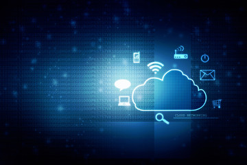  2d illustration technology background