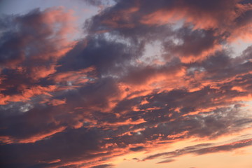 Fototapeta premium 北海道行きフェリー 北海道の海と夕陽 